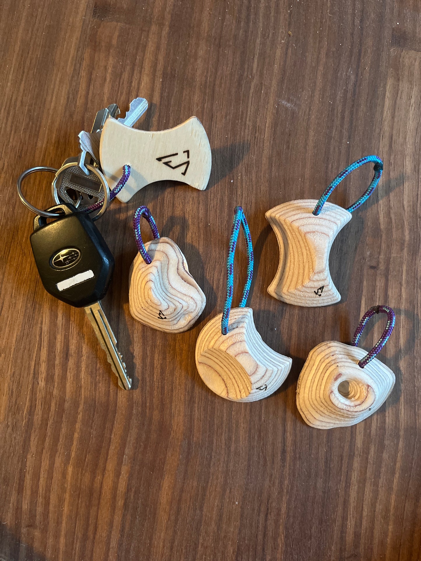 Keychain climbing holds