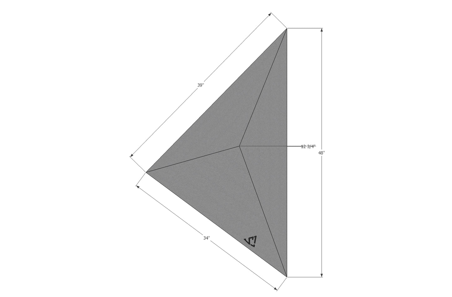 Offset Triangle 1 - High